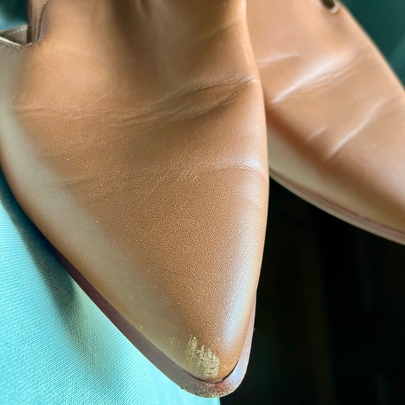 Madewell Tan Leather Pointed-Toe Sandals Size 9.5 - Picture 6 of 7